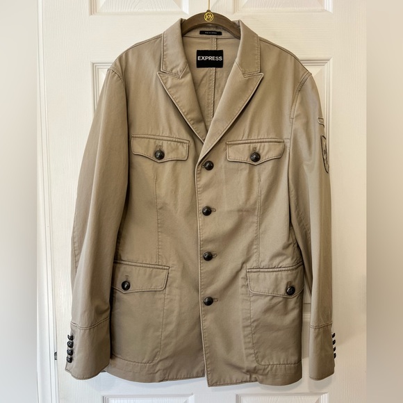 EUC/Like New EXPRESS Mens Military Inspired Jacket | Size Medium - Picture 1 of 9